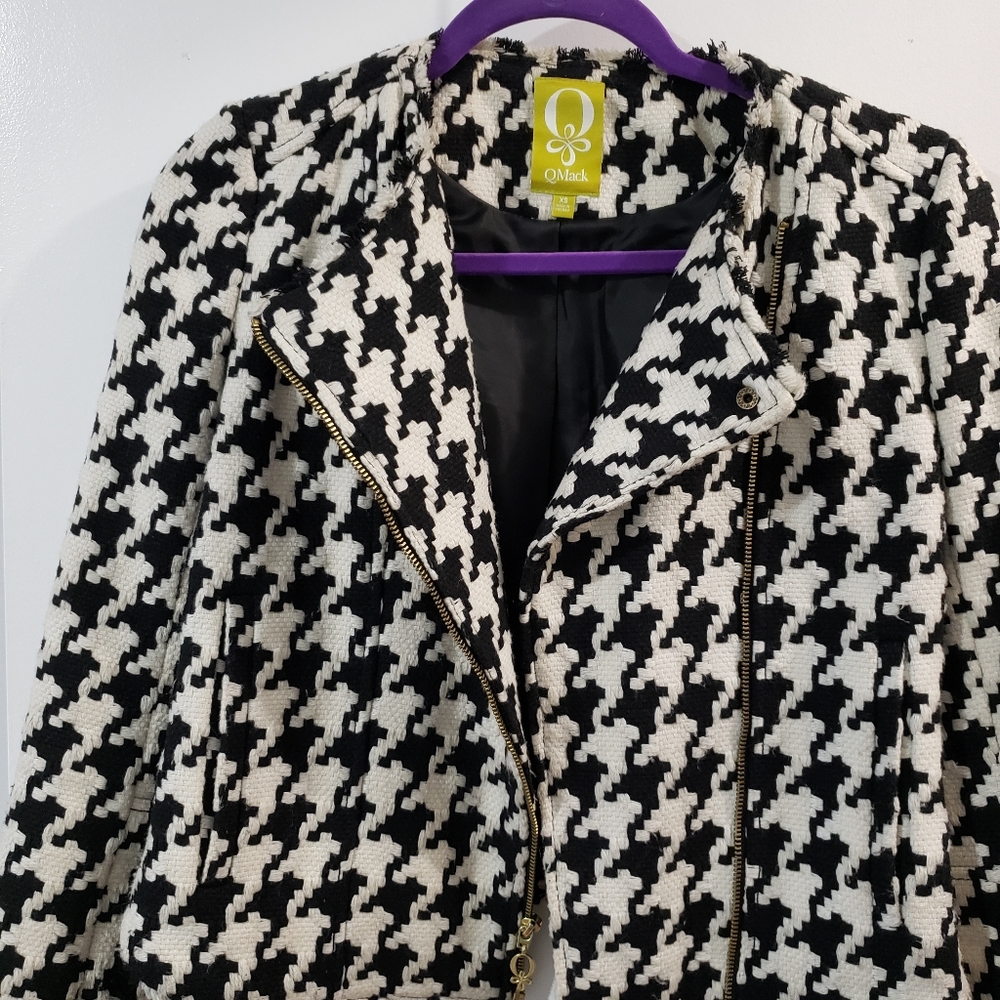 QMack Houndstooth Motor Jacket/Blazer